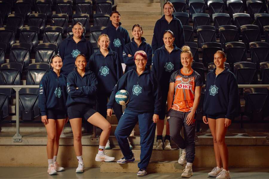 FDC sponsored First Nations Netball Team NSW with Giants netballer, Jamie-Lee Price.